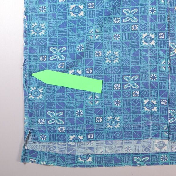 L.L. Bean Hawaiian Camp Shirt Button up Short Sleeve Hong Kong Vintage Mens XXL - Picture 5 of 8